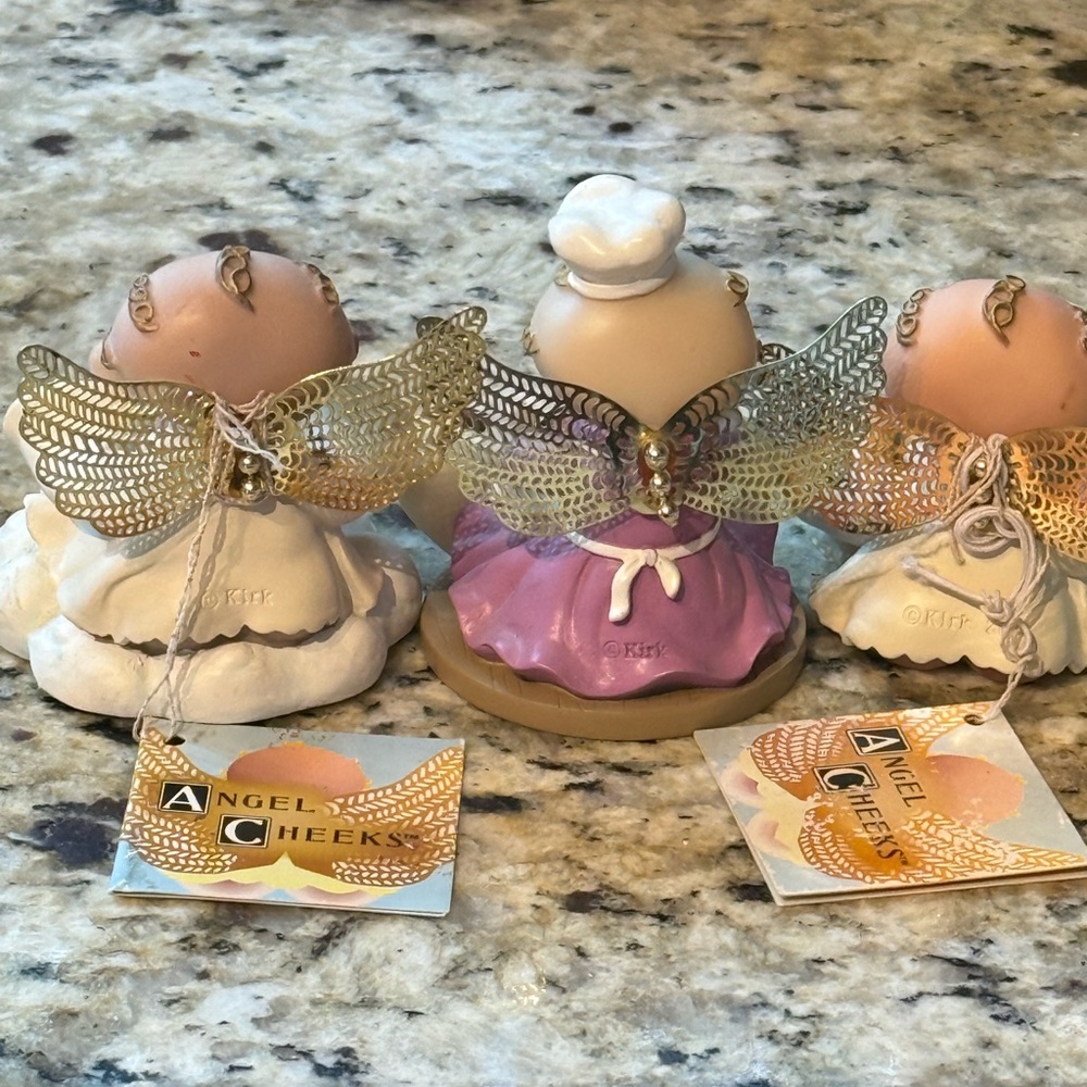 Angel Figurine Trio with Accessories - Picture 2 of 4